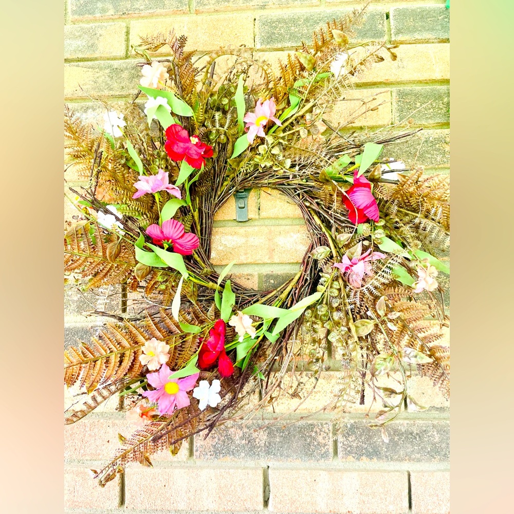 Pink Gardenia Wreath, 24”